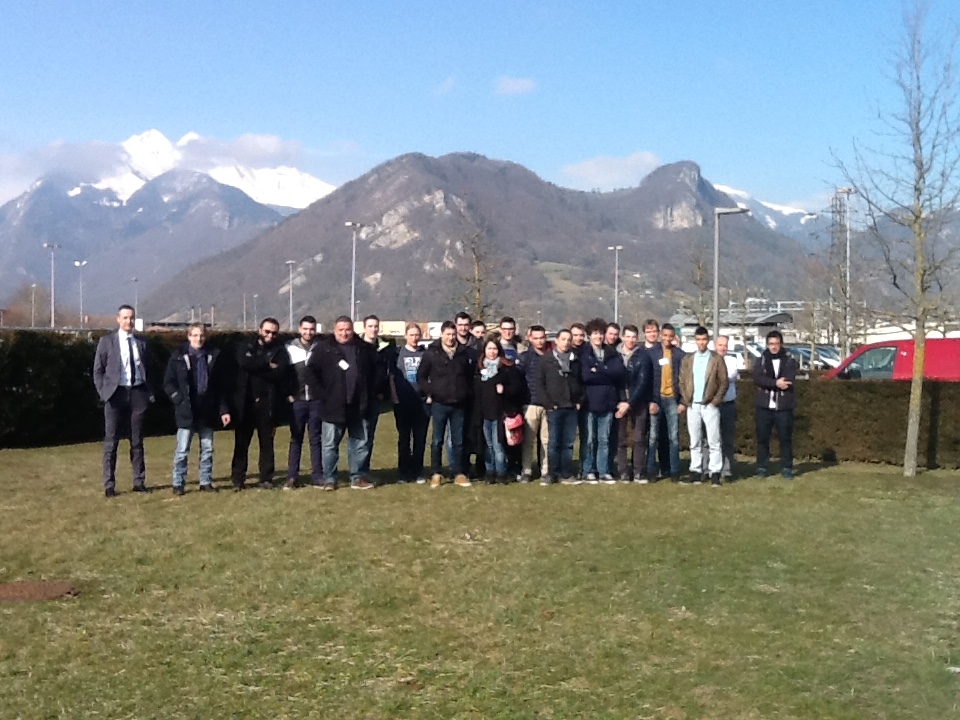 les &eacute;tudiants de la promotion LP ARIA 2015-2016 chez Sta&uuml;bli &agrave; Faverges