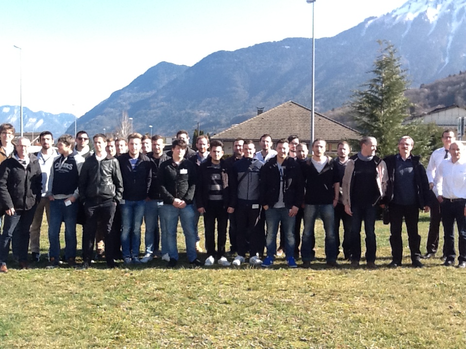 les &eacute;tudiants de la promotion LP ARIA 2016-20176 chez Sta&uuml;bli &agrave; Faverges